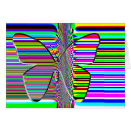 Cartão da ARTE OP da borboleta