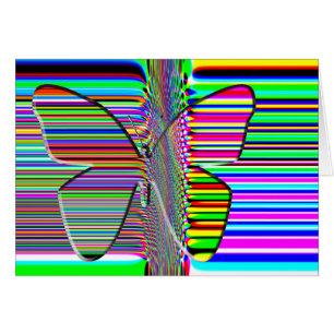 Cartão da ARTE OP da borboleta