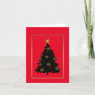 Cartão da Árvore de Natal do Logotipo da Patrulha