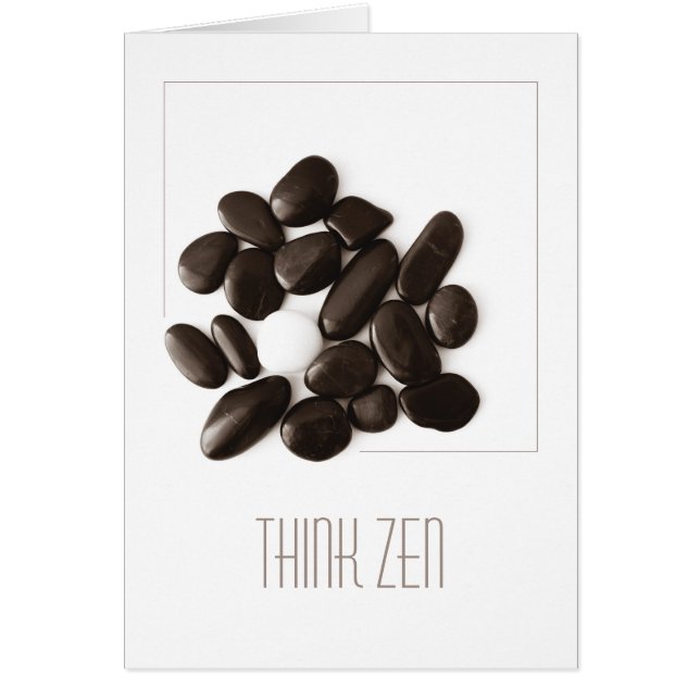 Cartão da atitude do zen (Frente)