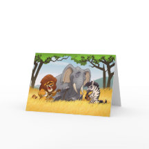 Cartão da banda de jarro do safari (vazio para