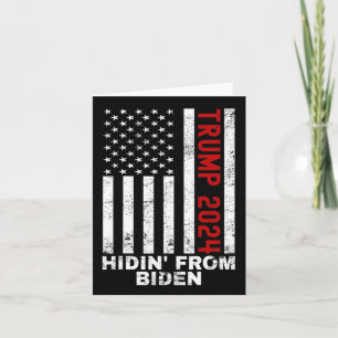 Cartão Da Bandeira Anti Joe Biden Crianças Homens Trump 2