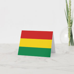 Cartão da Bandeira da Bolívia