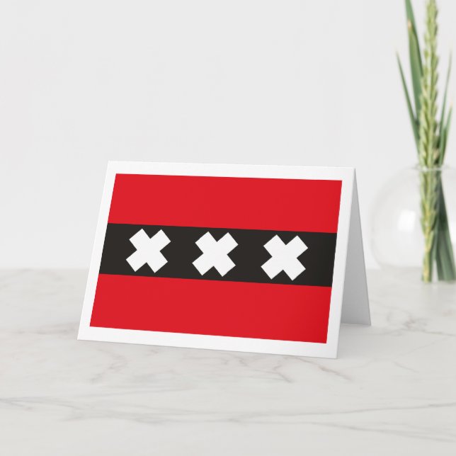 Cartão da bandeira de Amsterdão (Frente)