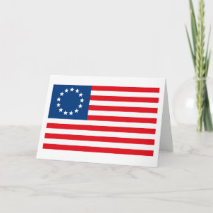 Cartão da bandeira de Betsy Ross