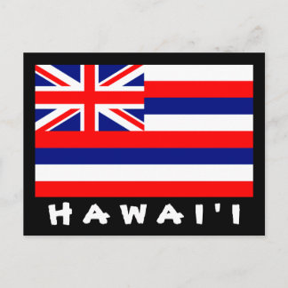 Cartão da bandeira de Hawai'i