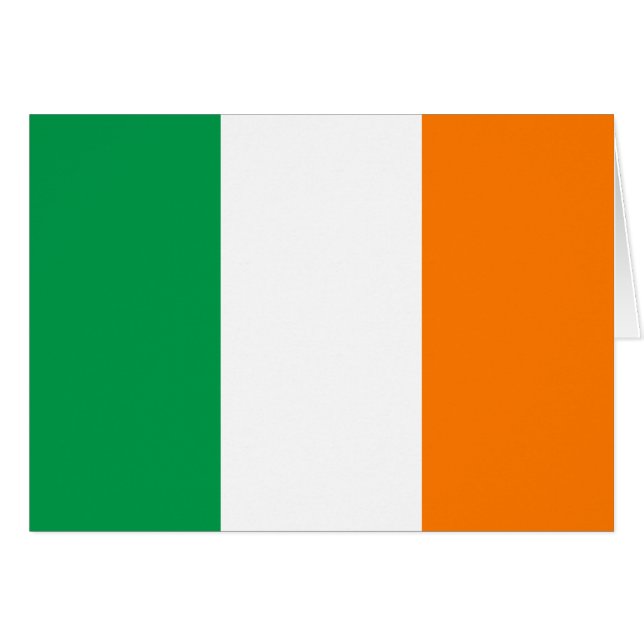Cartão da bandeira de Ireland (Frente Horizontal)