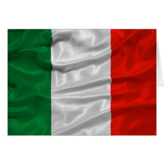 Cartão da bandeira de Italia