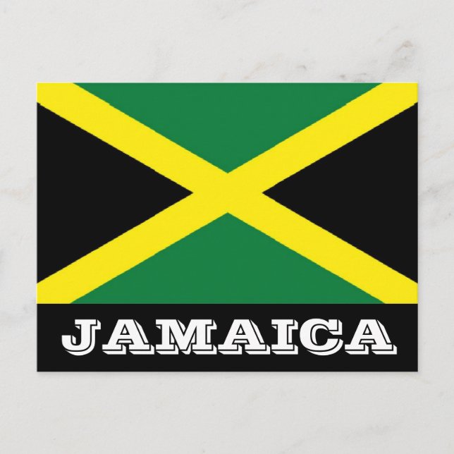 Cartão da bandeira de Jamaica (Frente)