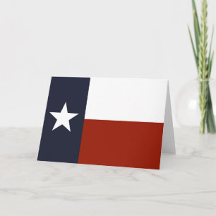 Cartão da bandeira de Texas