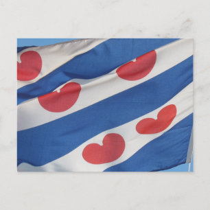 Cartão da bandeira do Frisian (Fryslan)