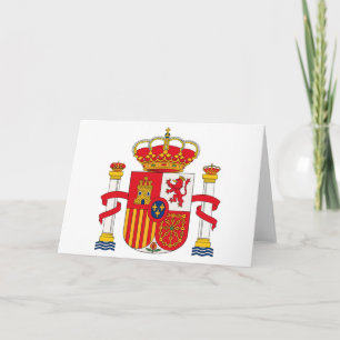 Cartão da brasão da espanha