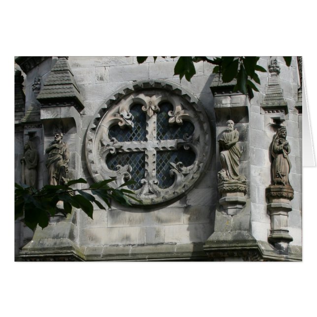 Cartão da Capela Rosslyn Cross Love (Frente Horizontal)