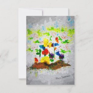 Cartão Da "cartão das árvores da fantasia natureza"