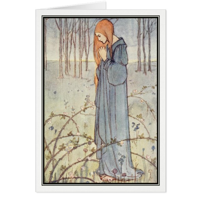 Cartão Da casa à casa por Florença Harrison (Frente)