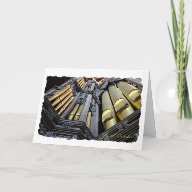 Cartão da catedral de Chester (Frente)