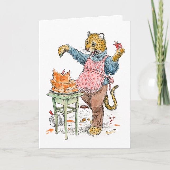 Cartão da chita do feliz aniversario (Frente)