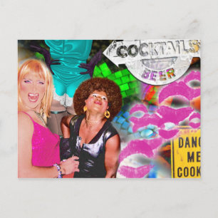 Cartão da colagem do partido