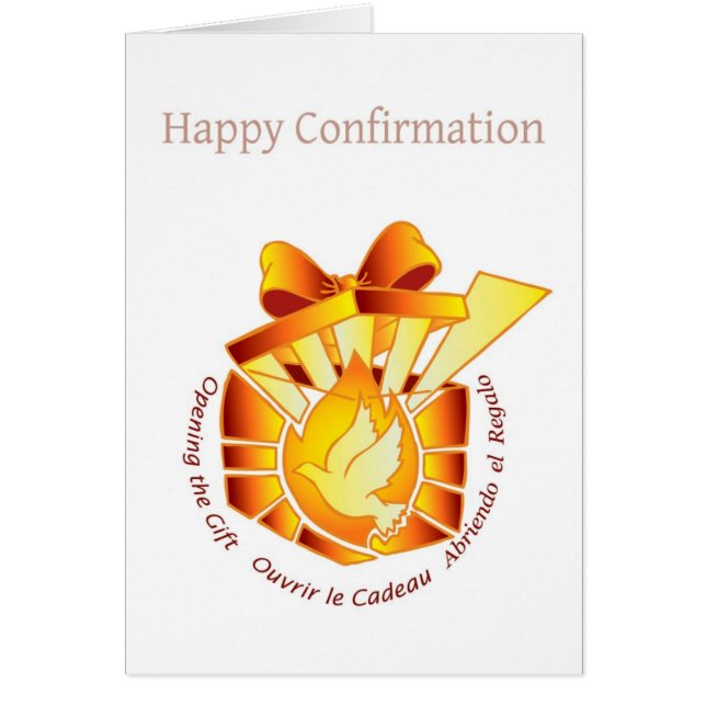 Cartão da confirmação (Frente)