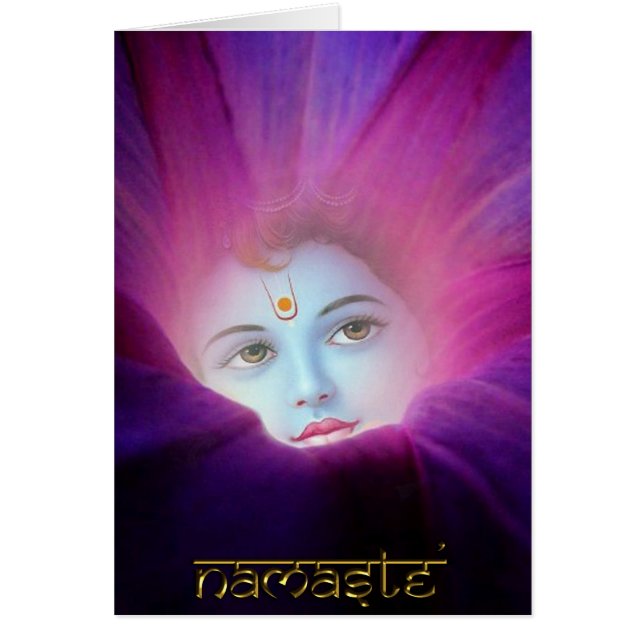 Cartão da corriola de Krishna (Frente)