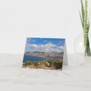 Cartão da costa siciliana. Vazio para sua própria