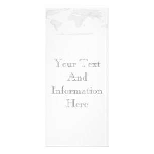 Cartão da cremalheira de mapa do mundo