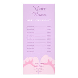 Cartão da cremalheira do Reflexologist