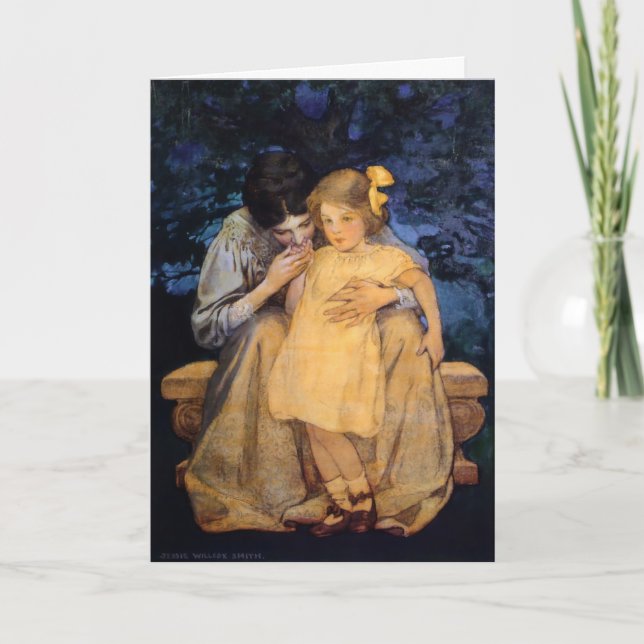 Cartão Da criança de Willcox da "dia das mães mãe e" (Frente)