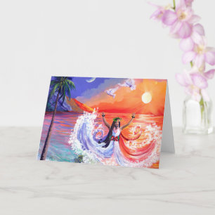 Cartão da Deusa Feminina Divina