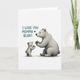 Cartão da Doce Mamãe Urso