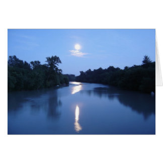 Cartão da elevação da lua