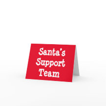 Cartão da Equipe de Apoio do Papai Noel