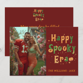 Cartão da era Assustadora Feliz, Foto halloween 20