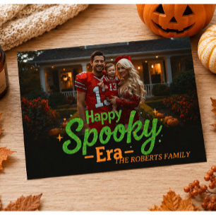 Cartão da era Happy Spooky, foto cartão halloween