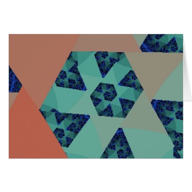 Cartão da escadaria do art deco (Frente horizontal)