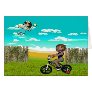 Cartão da fada de dente dos meninos