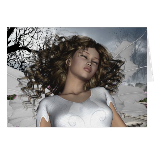 Cartão da fada dos anjos (Frente Horizontal)