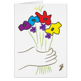 cartão da flor