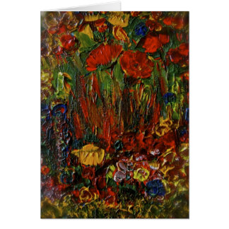 Cartão da flor selvagem