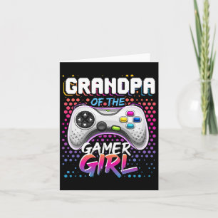 Cartão Da Garota Jogadora Que Corresponde Ao Jogo De Víde