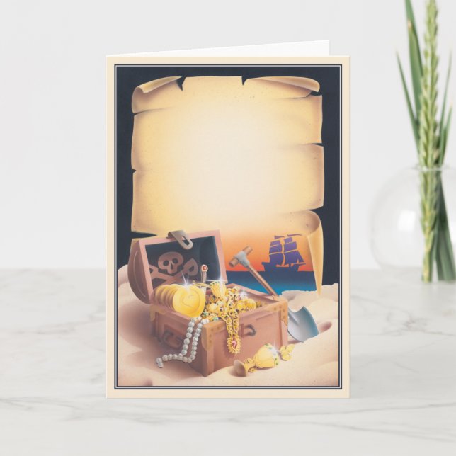 Cartão © da ilha do tesouro (Frente)