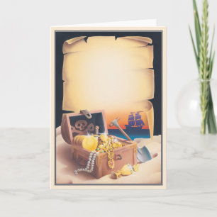 Cartão © da ilha do tesouro