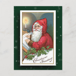 Cartão da imagem de Papai Noel do vintage