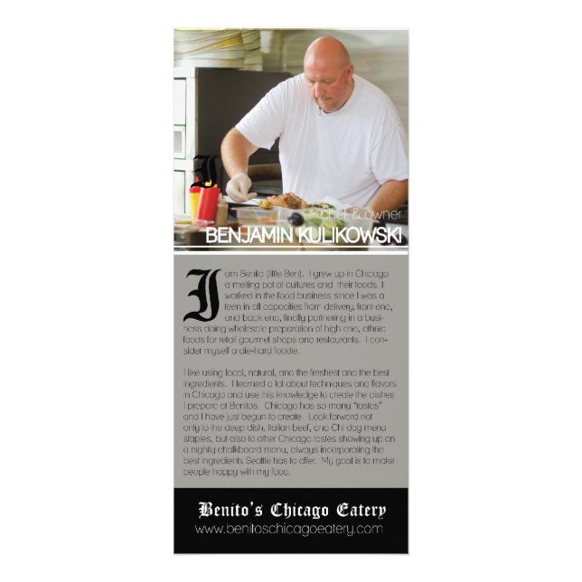 Cartão da introdução de Benito (Frente)