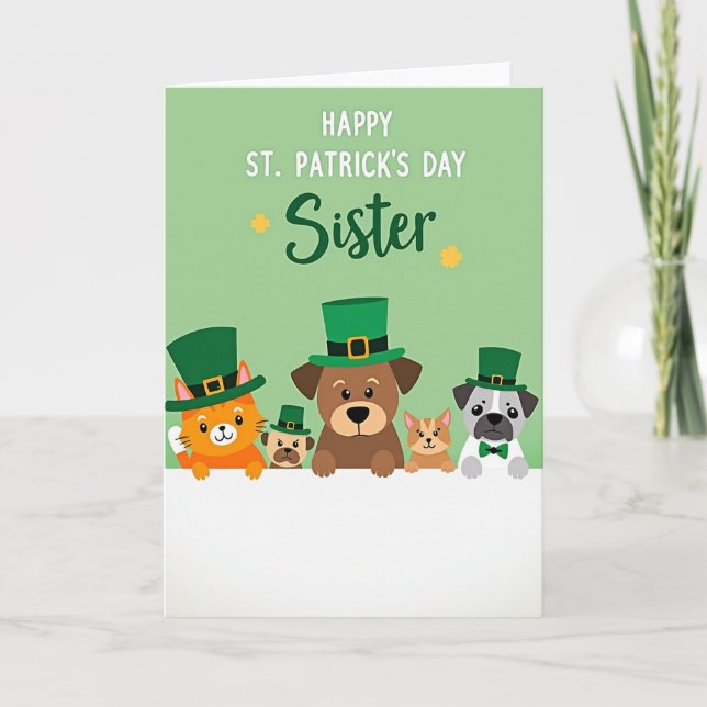 Cartão da Irmã de St Patricks (Frente)