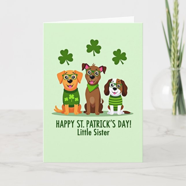Cartão da Irmãzinha do St Patricks Dogs (Frente)