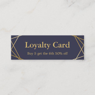 Cartão da lealdade do teste padrão geométrico