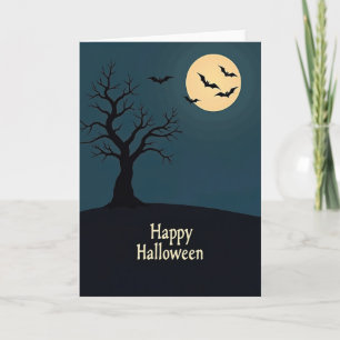 Cartão da Lua Feliz de Halloween