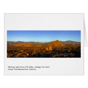 Cartão Da "luz manhã através do vale GTR "