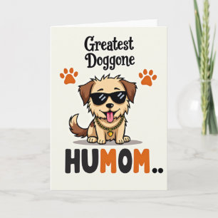Cartão da Mãe com Maior Humor Canino